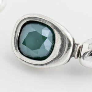 Square Swarovski Crystal - Green Water