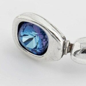 Square Swarovski Crystal - Sea Blue