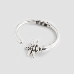 Versatile Bracelet Silver Plated with Dragonfly