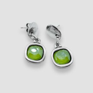 Square Swarovski Crystal - Lime Green