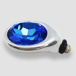 Elipse Swarovski Crystal - Sea BLue