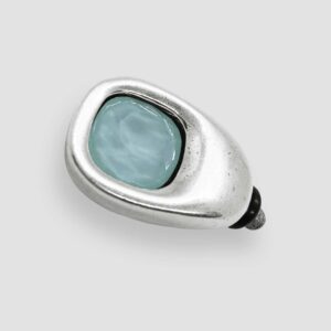 Square Swarovski Crystal - Aqua Green