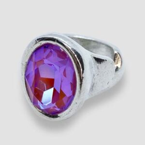 Elipse Swarovski Crystal - Fuchsia