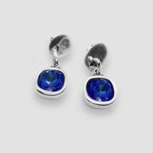 Square Swarovski Crystal - Sea Blue