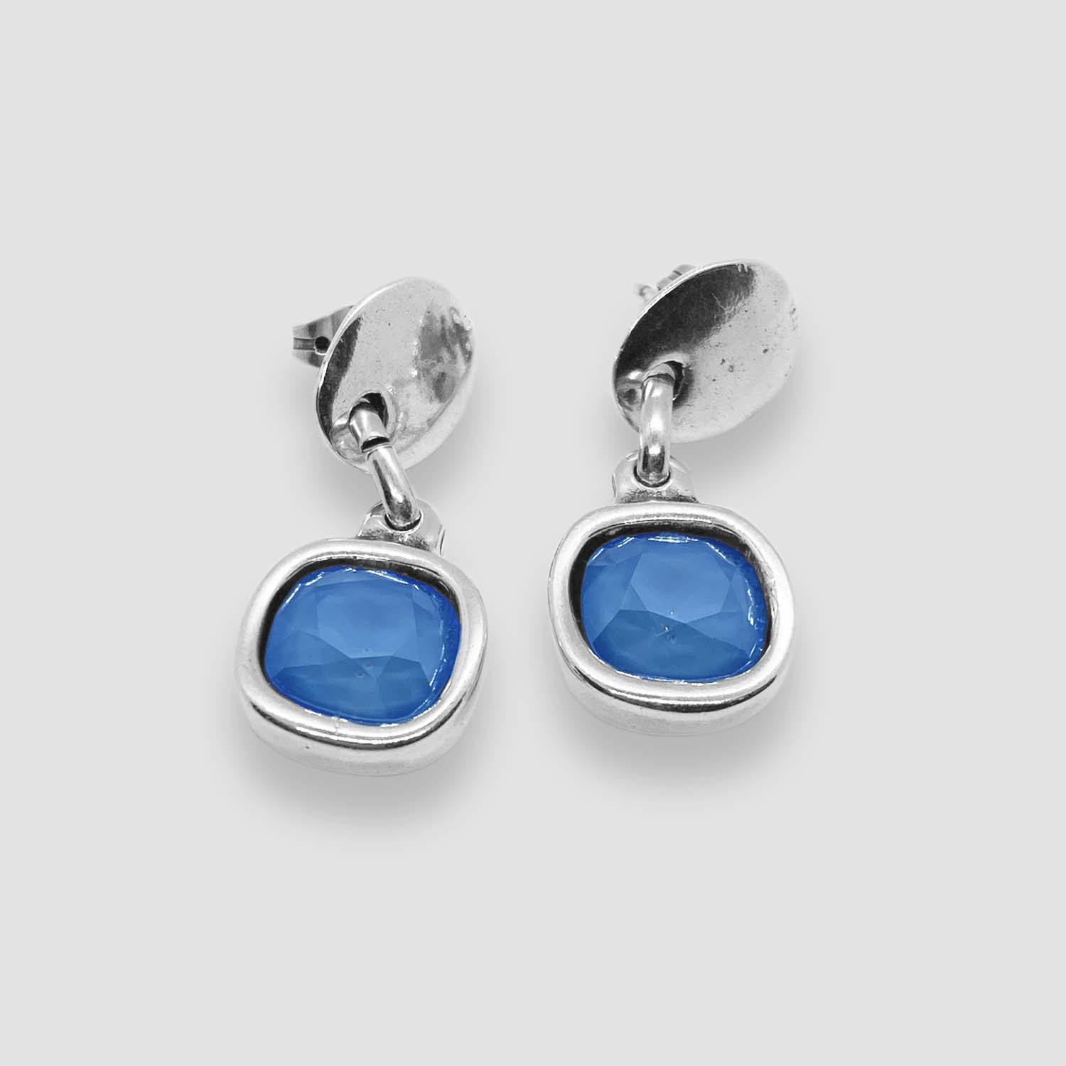 Square Swarovski Crystal - Aqua Blue