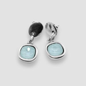 Square Swarovski Crystal - Aqua
