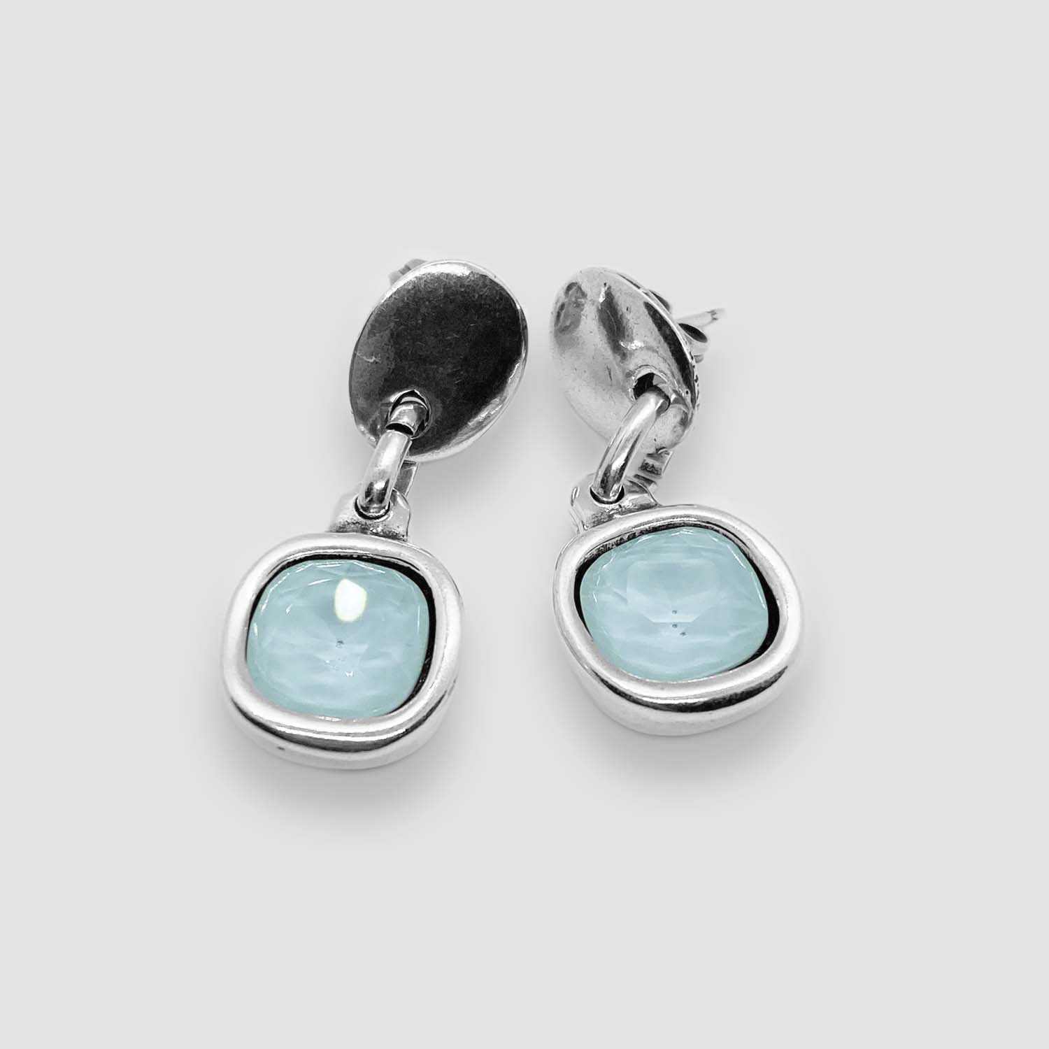 Square Swarovski Crystal - Aqua