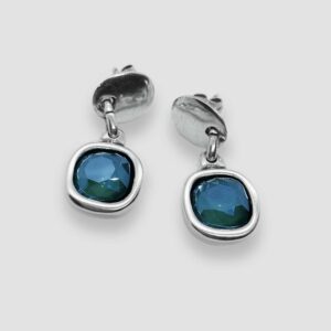 Square Swarovski Crystal - Green Water