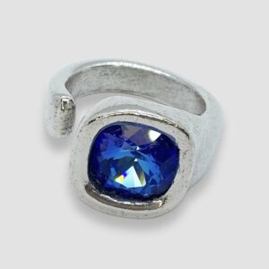 Square Swarovski Crystal - Sea Blue