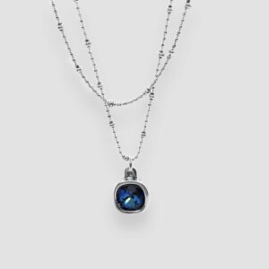 Square Swarovski Crystal - Gray