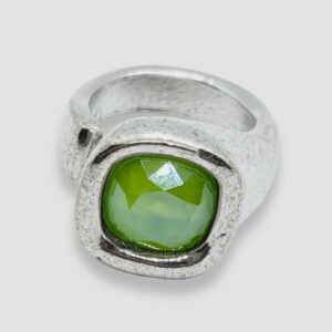 Square Swarovski Crystal - Lime Green