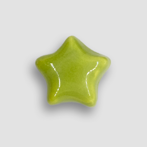 Accessory Ceramic Heart for Rings or Necklaces - Lime Green