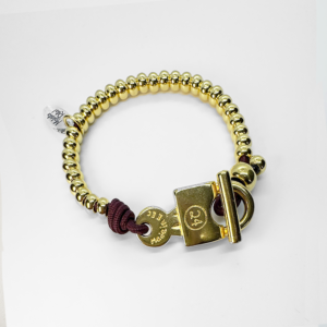 Padlock bracelets Spain - Burgundy