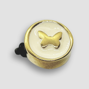 Gold Plated Accessorie for Mini Veratile Bracelets - Beige / Butterfly