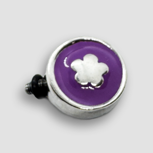 Silver Plated Accessorie for Mini Veratile Bracelets - Turquoise / Flower