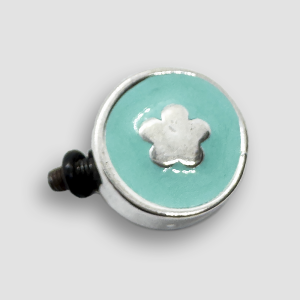 Silver Plated Accessorie for Mini Veratile Bracelets - Turquoise / Flower