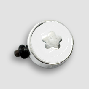 Silver Plated Accessorie for Mini Veratile Bracelets - White / Flower